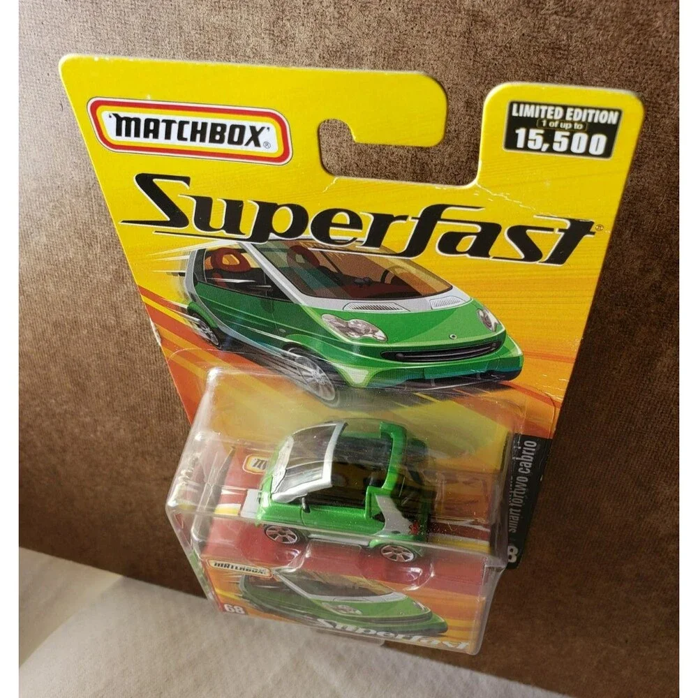 2005 Matchbox Superfast SMART FORTWO CABRIO Green #SF68 LIMITED ED 1/15,500 1:64